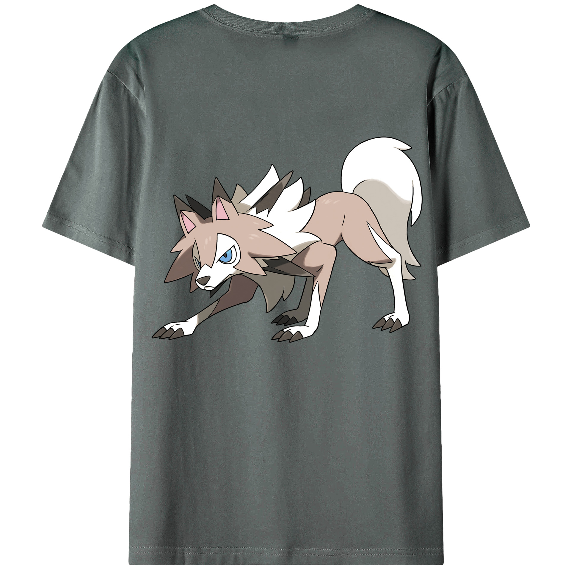 （画像用） ポケットモンスター Pokémon 綿100％ メンズ半袖Tシャツ（バックプリント） 通気性